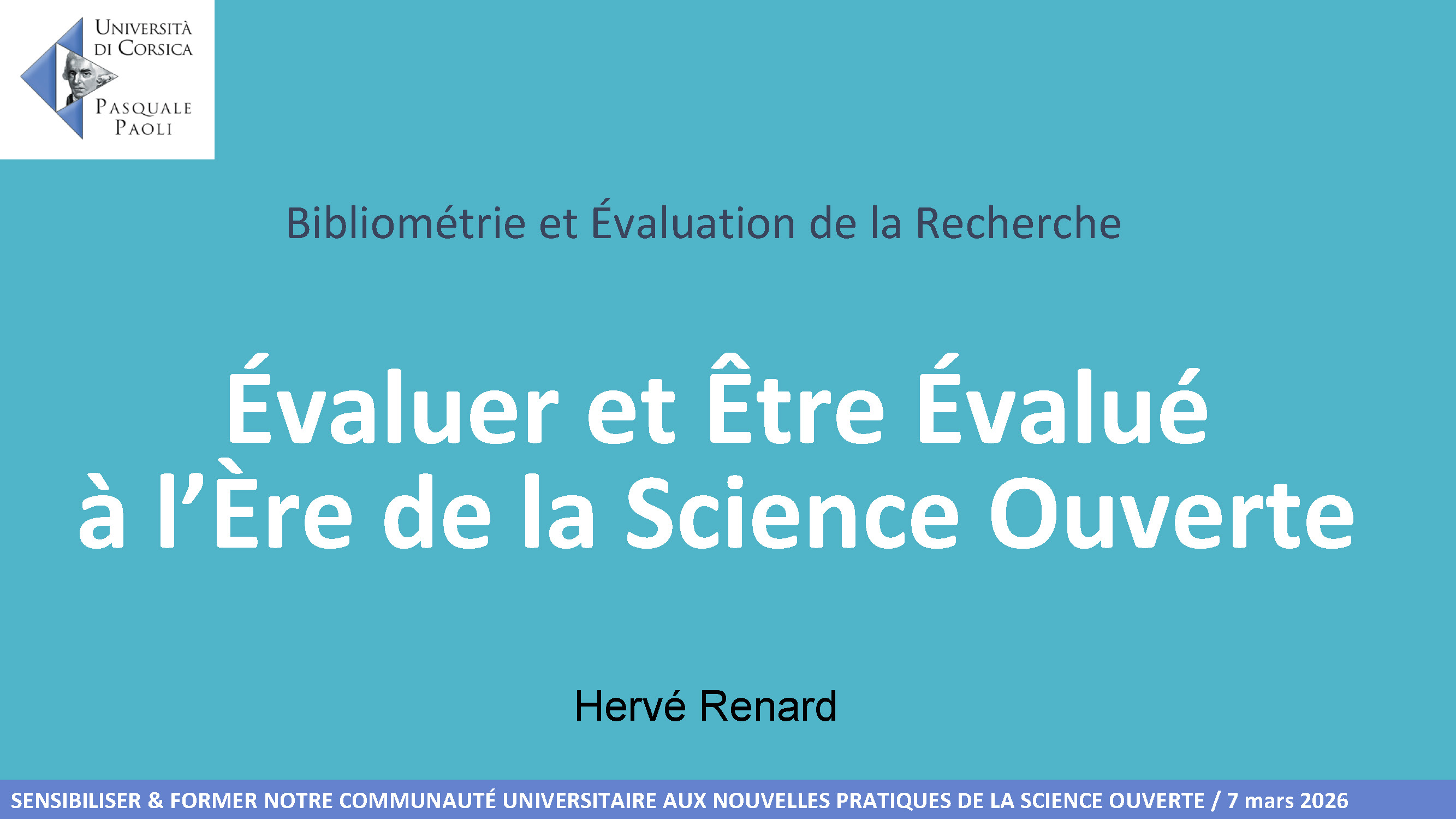 S&eacute;ance 6 &mdash; Bibliom&eacute;trie et &eacute;valuation de la recherche