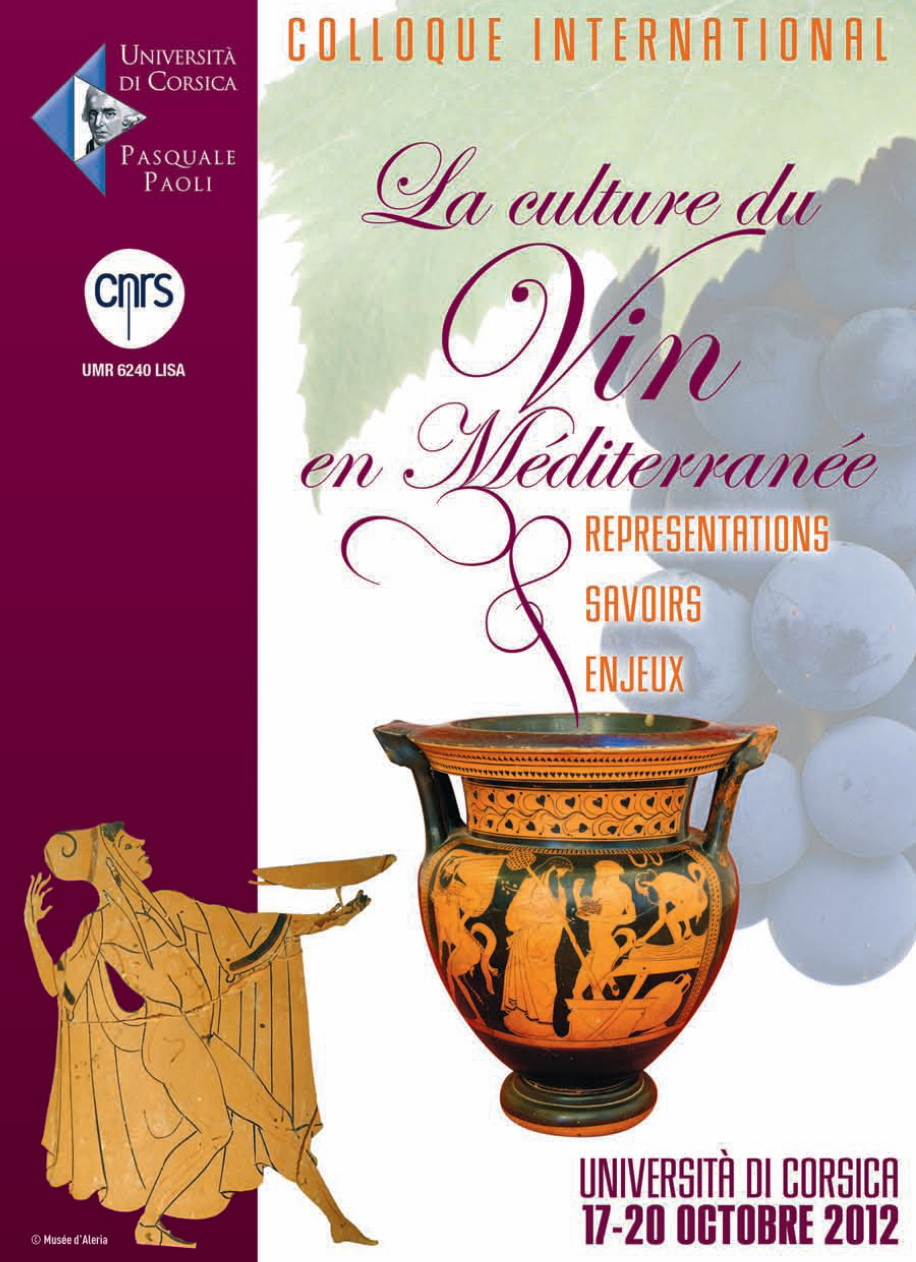 >Colloque La culture du vin en Méditerranée