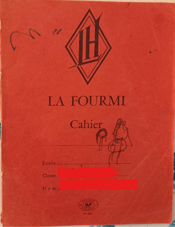 Cahier de section enfantine de l'élève C. C. (1973-1974)