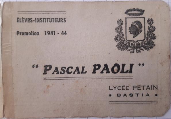 >Promotion élèves-instituteurs du lycée de Bastia (1941-1944)