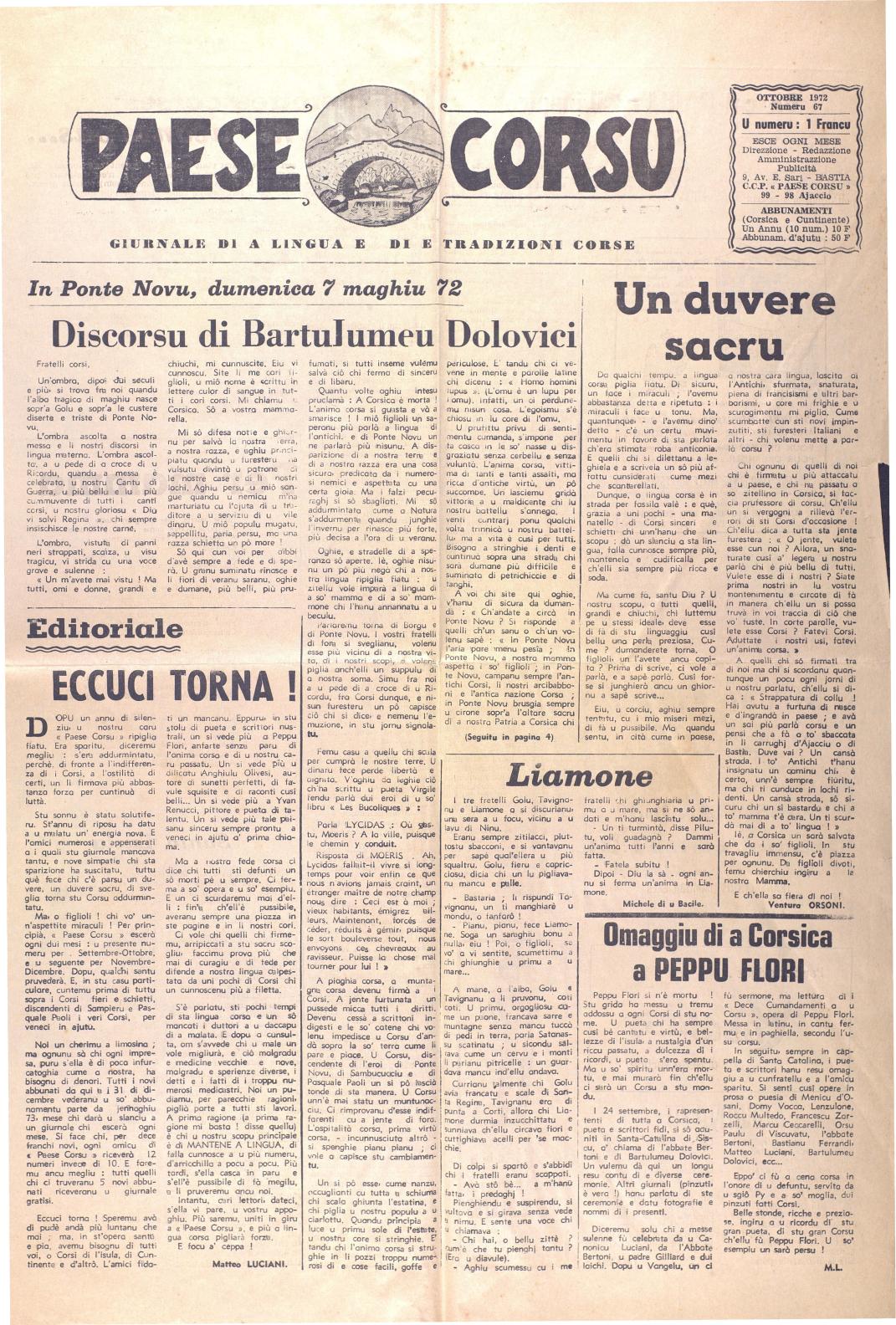 >Paese Corsu (1972)