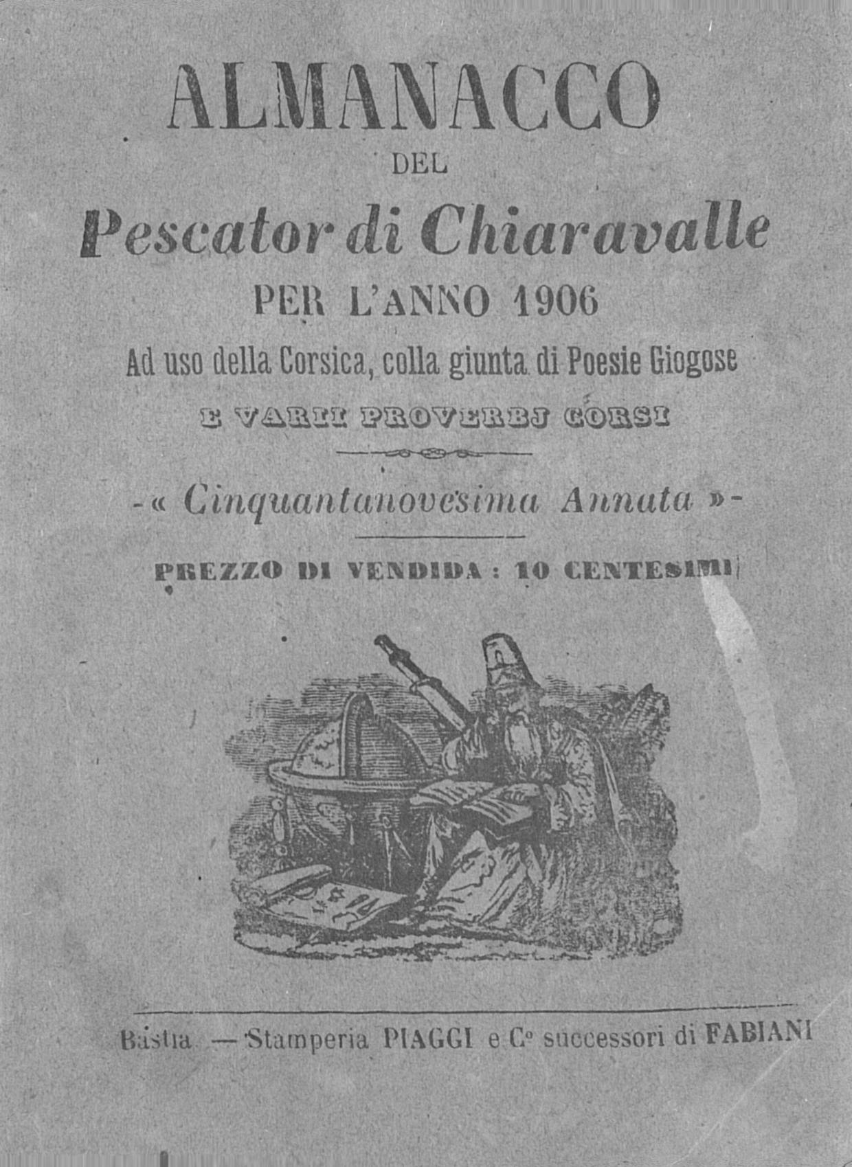 >Almanacco del Pescator di Chiaravalle per l'anno 1906