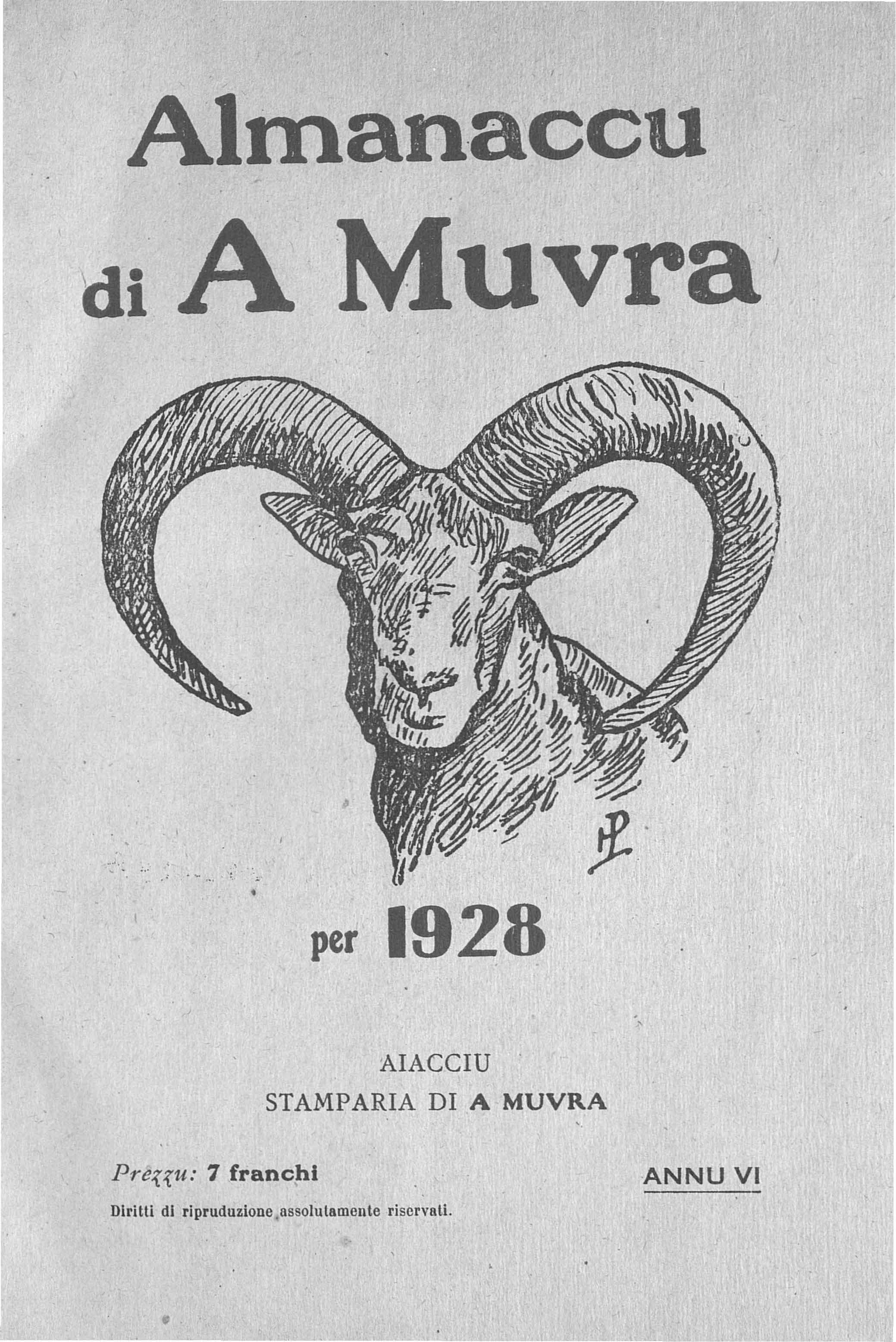 >Almanaccu di a Muvra 1928