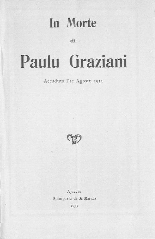In Morte di Paulu Graziani