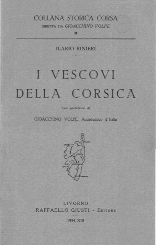 >I vescovi della Corsica
