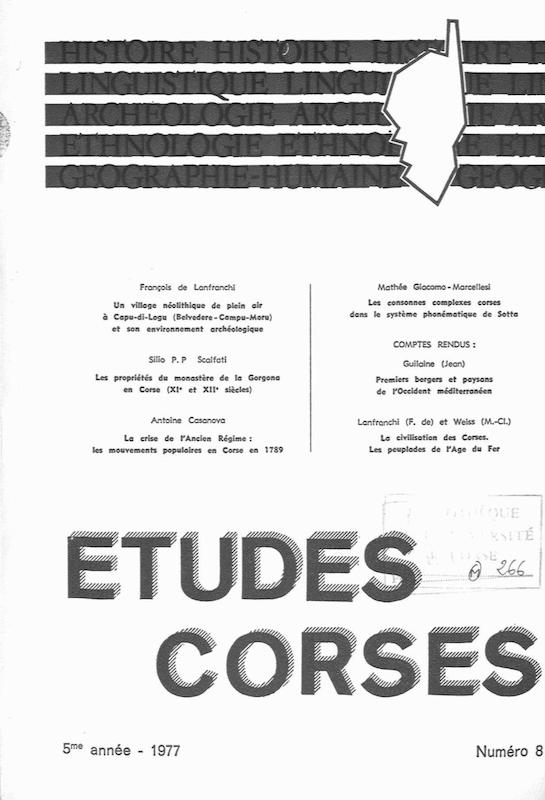>Etudes Corses