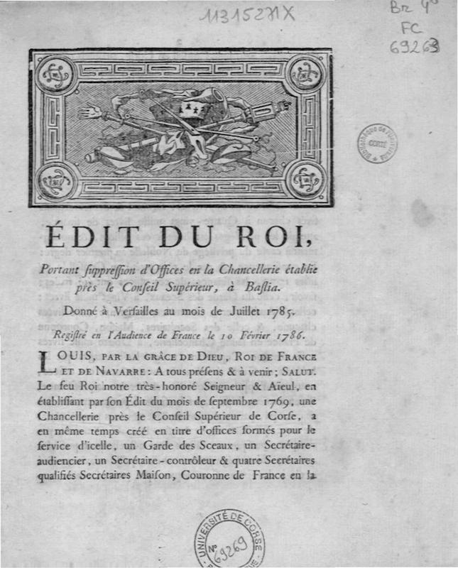 >Edit du Roi