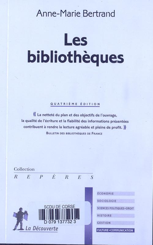 >Les bibliothèques