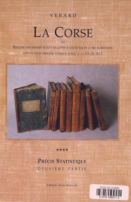 La Corse, précis statistique - Deuxième partie - Tome IV