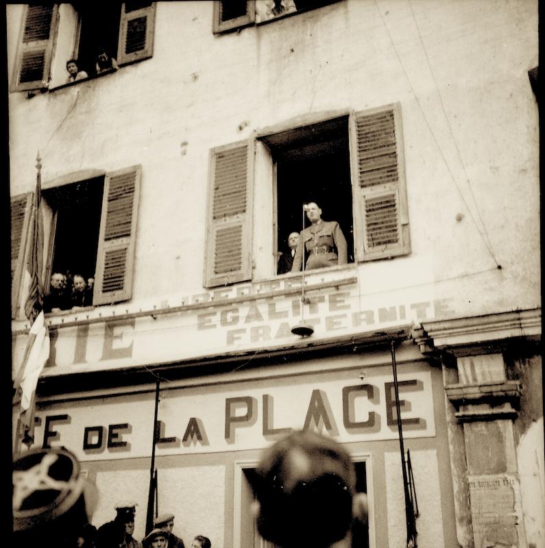 >Visite du général de Gaulle à Corte en 1943