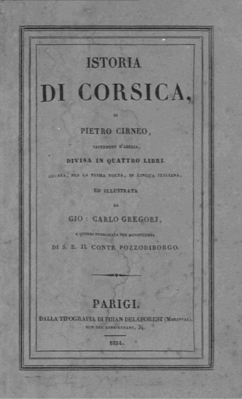 >Istoria di Corsica Cirneo Old