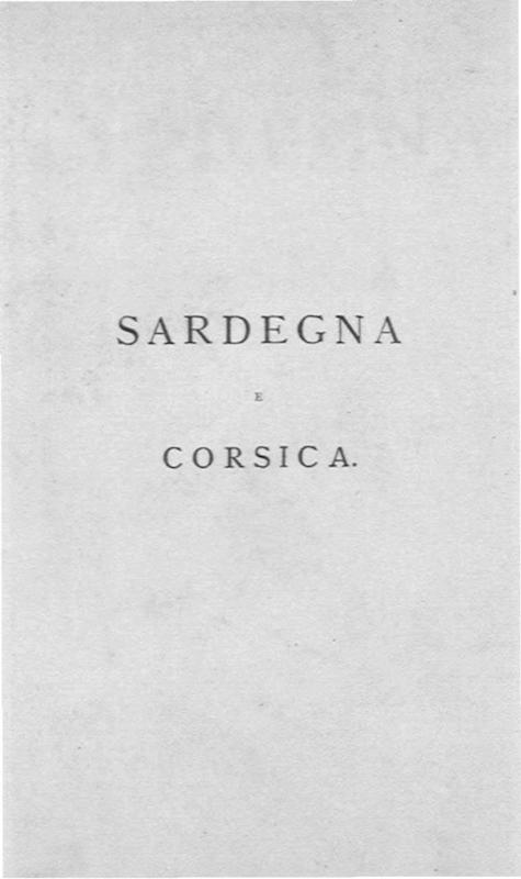 Sardegna e Corsica, Libri due