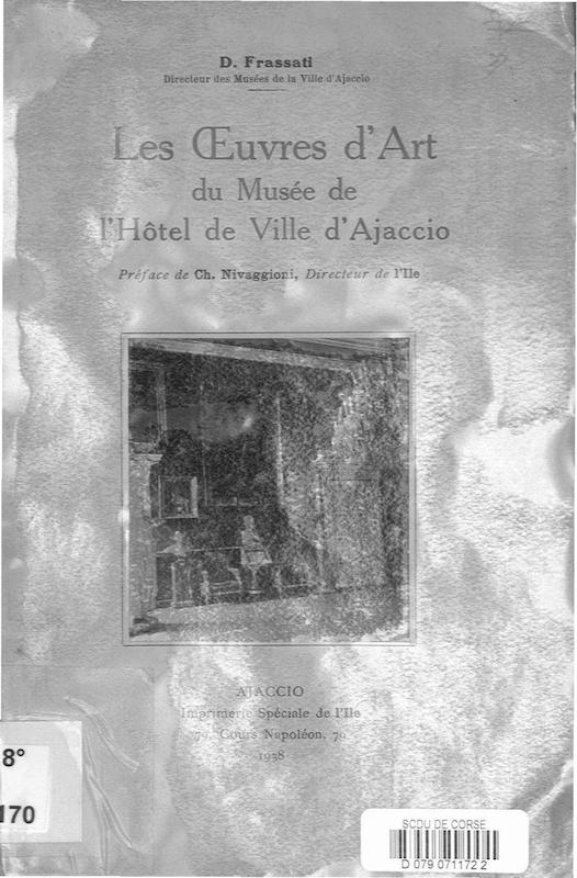 >Les œuvres d'art du Musée de l'Hôtel de Ville d'Ajaccio