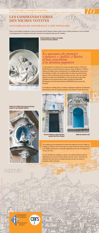 >Étude iconologique, iconographique et plastique des édicules votifs dans les villes de Gênes et de Bastia à l’époque moderne et contemporaine