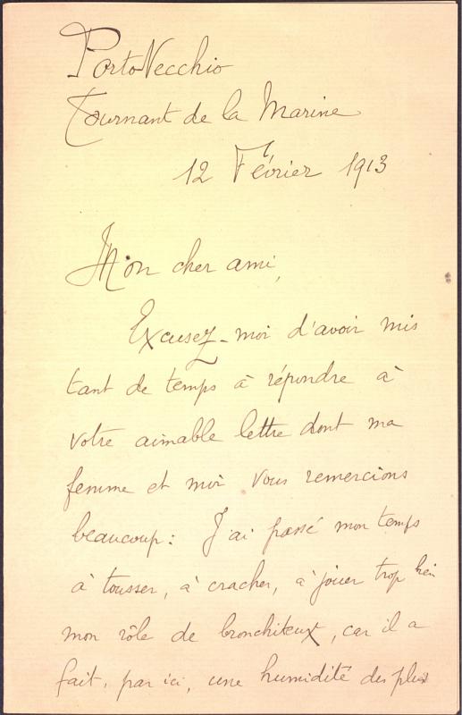 >Correspondance de John-Antoine Nau à Toussaint Luca (12 février 1913)