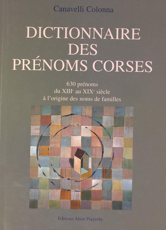 >Dictionnaire des prénoms corses