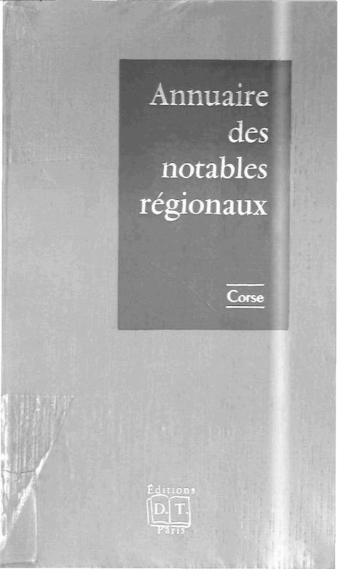 Annuaire des Notables Régionaux