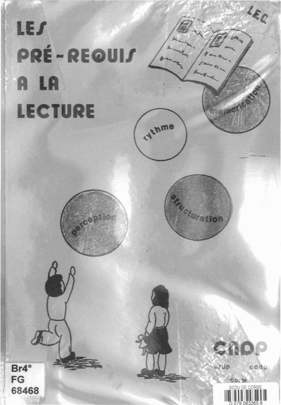 >Les Pré-requis à la lecture