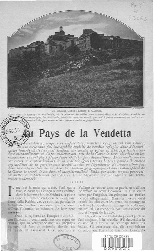 >Au pays de la Vendetta