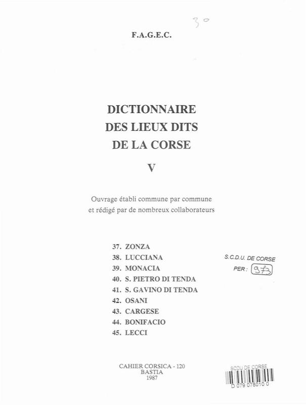 >Cahier Corsica