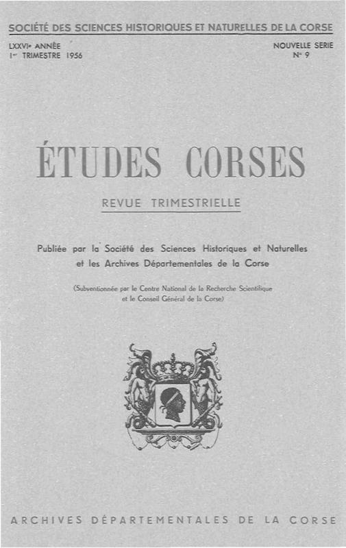 >Études Corses n°9