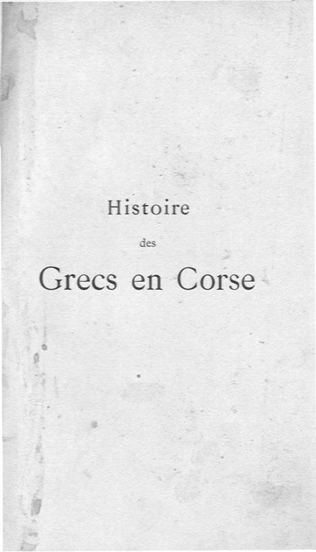 >Histoire des Grecs en Corse
