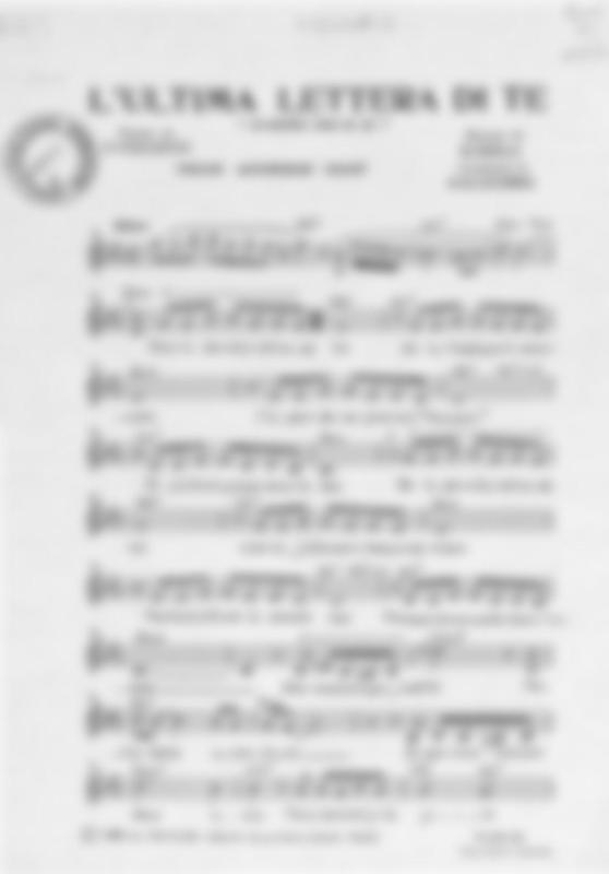 >L'ultima lettera di te