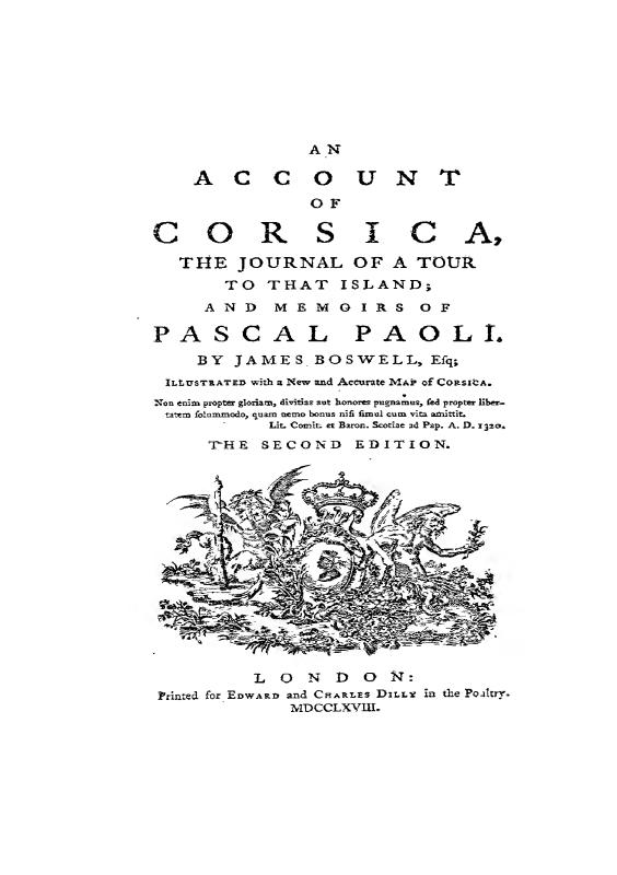 >An Account of Corsica