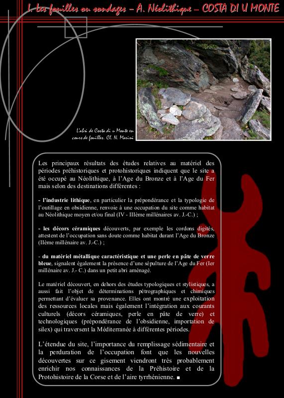 >25. Golu, Tavignanu et zones attenantes- Etudes récentes des préhistoriens de l'Université de Corse