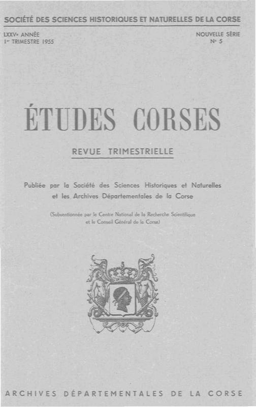 >Études Corses n°5