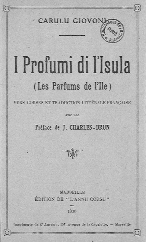 >I profumi di l’Isula (les parfums de l'île)