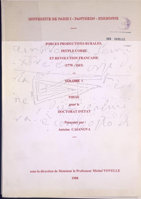 >Forces productives rurales, peuple corse et révolution française (1770-1815)