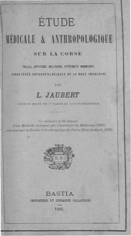 >Étude médical et anthropologique sur la Corse