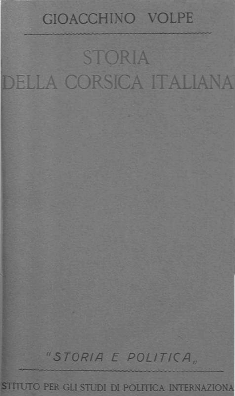 >Storia della Corsica italiana