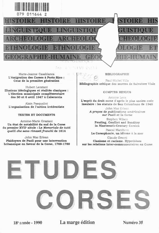 Études Corses n°35