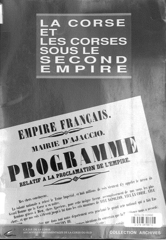 La Corse et les Corses sous le Second Empire