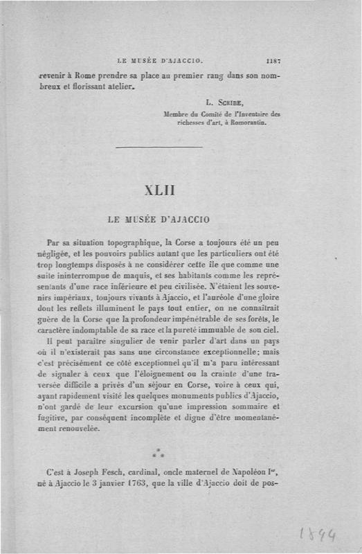 Le musée d'Ajaccio