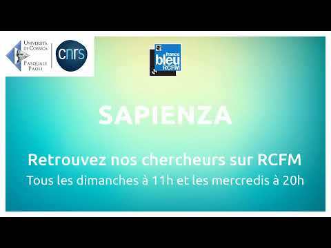 >Estelle Medori/Sapienza sur France Bleu RCFM - diffusé le 16 janvier 2022