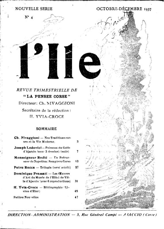 >L'île Octobre Décembre 1937