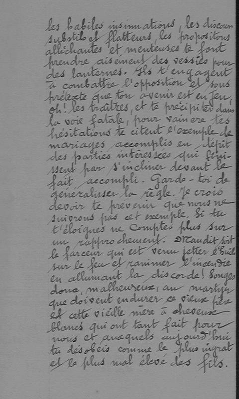 Correspondances familiales : Joseph-Antoine Canasi à son père Léonard