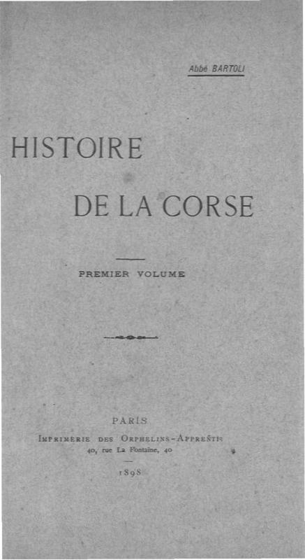 >Histoire de la Corse