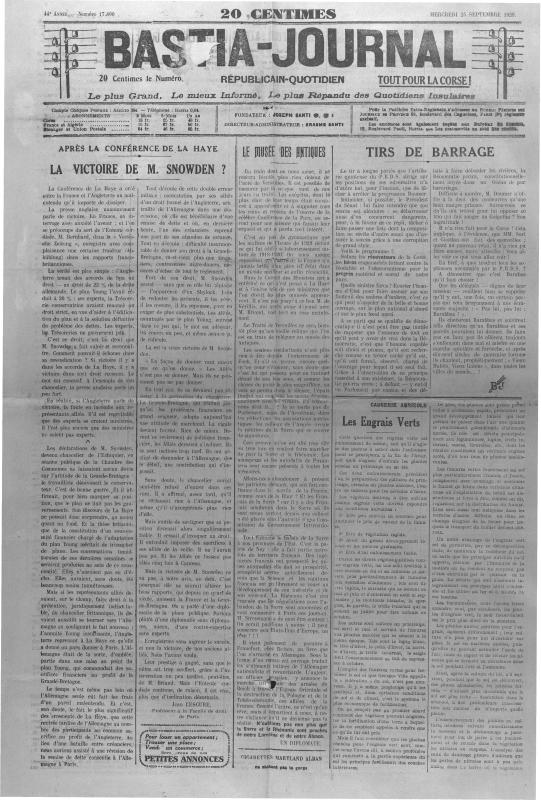 >Bastia-Journal (1929-09)