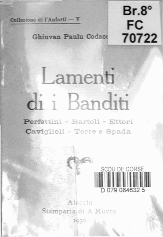 >Lamenti di i banditi