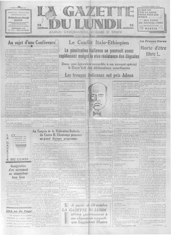 >La Gazette du lundi (1935-10)