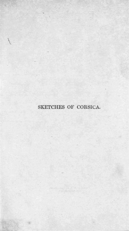 >Sketches of Corsica