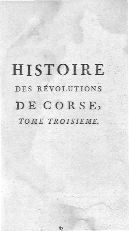 >Histoire des révolutions de Corse