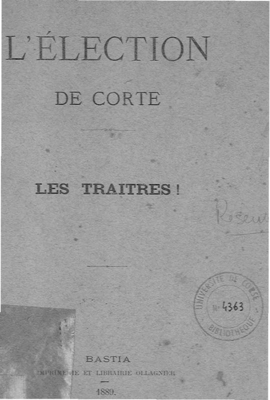 >L'élection de Corte