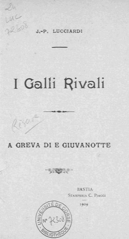>I Galli rivali
