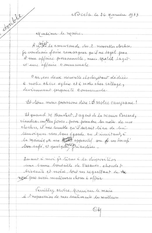 Documents sur le village de Noceta (Joseph-Antoine Canasi)