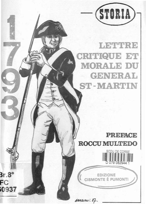 >1793 - Lettre critique et morale du général St-Martin
